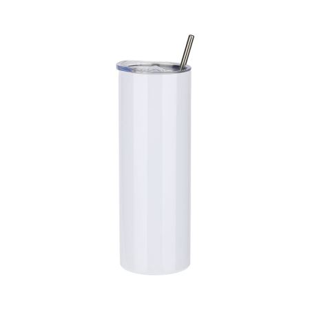 Bílá nerezová láhev 590 ml s vlastním potiskem